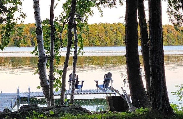 Tranquil home located on Europe Lake . The perfect spot to unplug this summer!