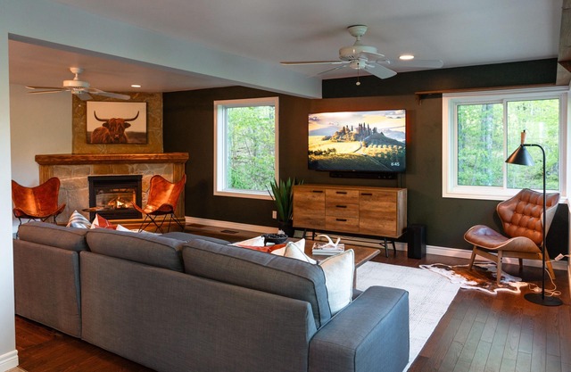 Tranquil Oasis in Trent Lakes w/ Private Ponds, Fire Pit, Game Room & Hot Tub