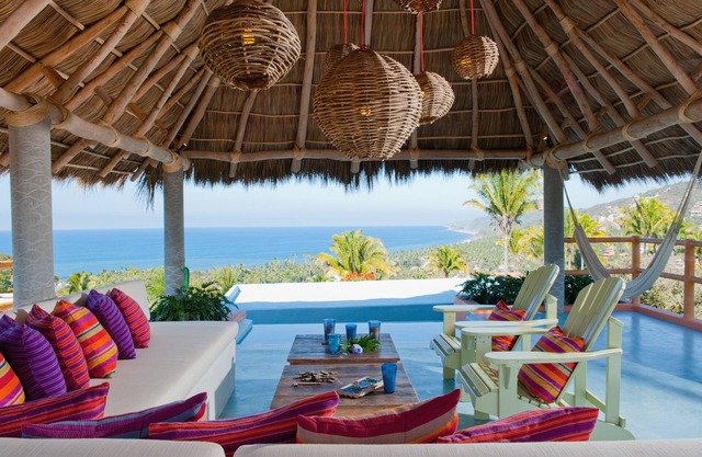 Tropical Villa mit herrlichem Blick von mexikanischen Pazifikküste