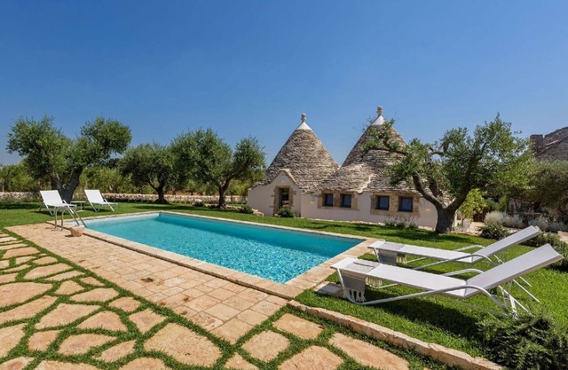 Trullo Atena - Drei Schlafzimmer Villa, Schläft 7
