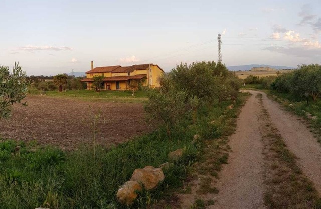 Toskanisches Bauernhaus, eingebettet in eine Hektar große Landschaft, nur wenige Kilometer von Oristano entfernt