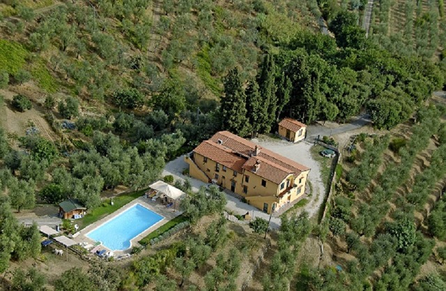 Toskanische Villa für 10 - 12 Personen - Panorama-Pool - familien- und haustierfreundlich
