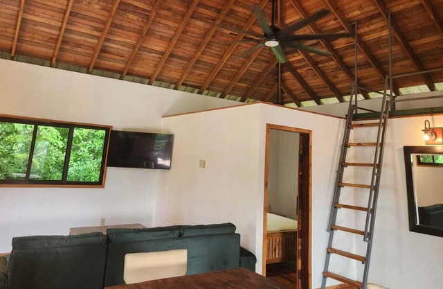 Two bedroom cabin-style suite with full kitchen