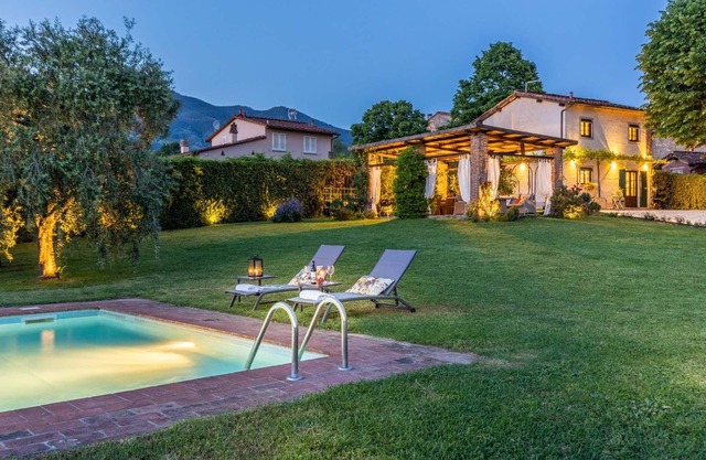Toskanisches haus: Schwimmbad, Panoramblick, eingezaunt Klimaanlage Kamin Wifi