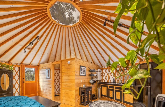 Unique authentic yurt stay near Yosemite National Park