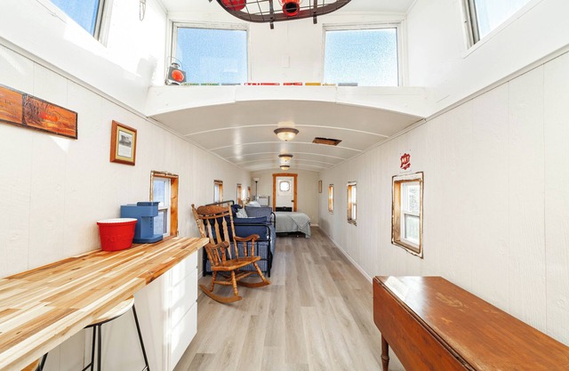 Unique traincar stay at the Katy Caboose!