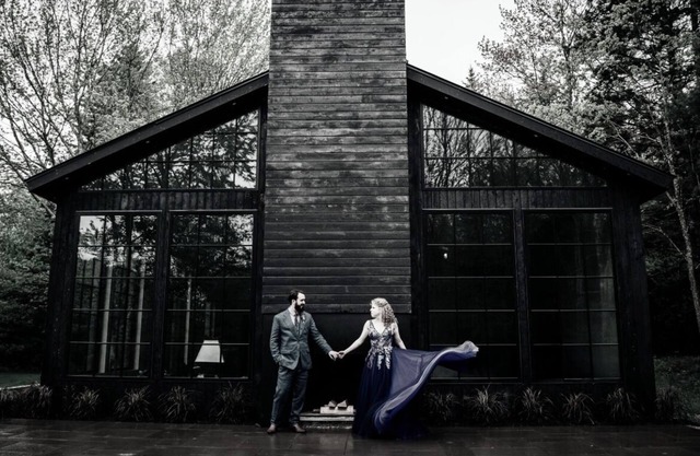 Unique wedding venue perched in the mountains with streams and an apple orchard