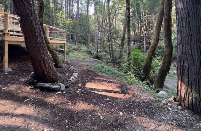 Unique Wooden Yurt along Munger Creek.