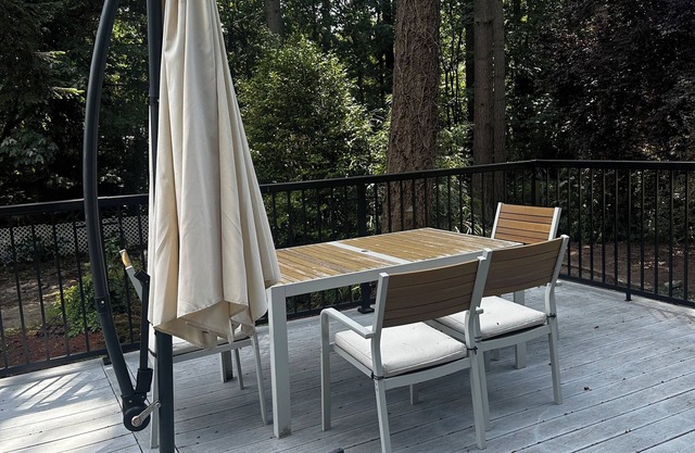 Unit surrounded by treesnWasher and Dryer + Pet friendly!
