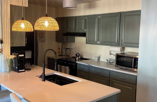 Upper level, one bedroom, one bath condo, with Lake Superior views.