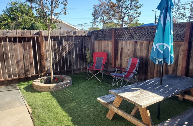 Upscale private back house with patio