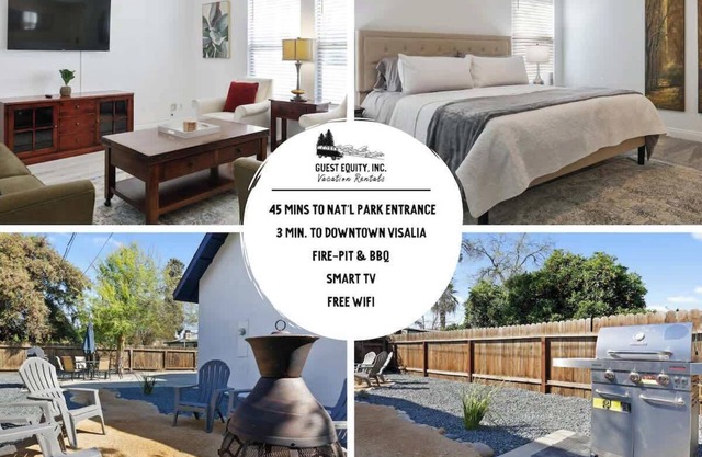 Uptown Villa with backyard BBQ & Chimenea!