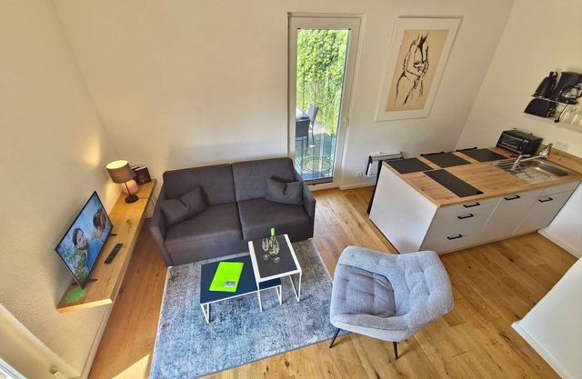 Ferienwohnung 1 – Hase und Fuchs: Gemütlich mit Terrasse, Balkon & Hunde willkom
