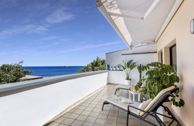Ferienwohnung 'Dach mit Terrasse' mit Balkon und WLAN