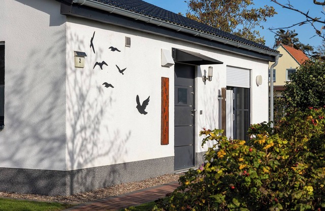 Ferienhaus Möwennest. Mit Sonnenterrasse und ebenerdig.