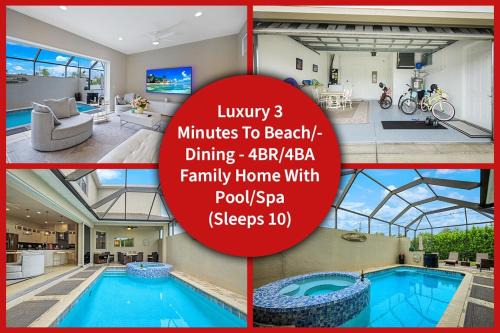 Vacation home with pool. 4 bedrooms. Sleeps 10