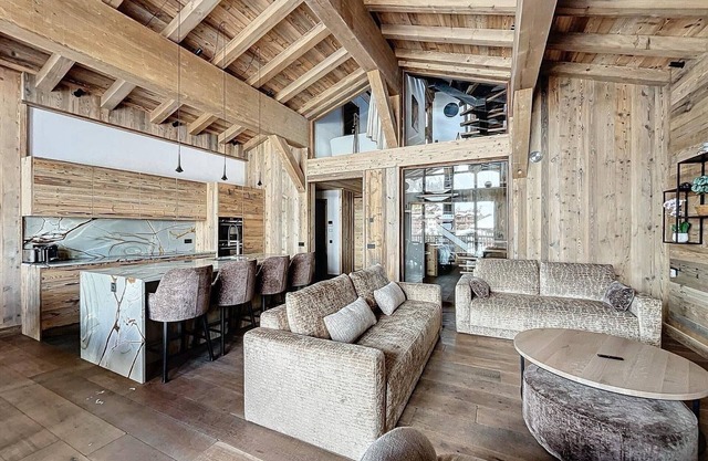 Val d'Isère: 4-Zi-Wohnung, 8 Pers, Balkon, barrierefrei