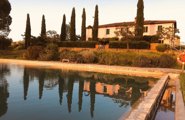 Val D'Orcia, in der nähe von Montalcino: villa mit wunderschönes panorama