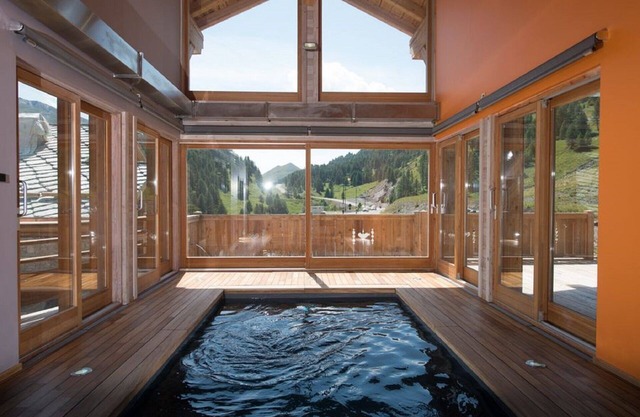 Vars Les Claux Luxus-Chalet Am Fuße der Pisten Schwimmbad Hammam 16 Betten