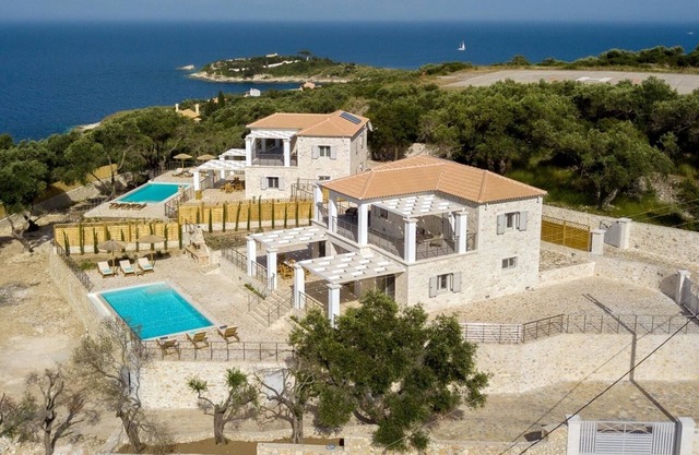Vasiliki Villa 4 BR villa with pool and sea views