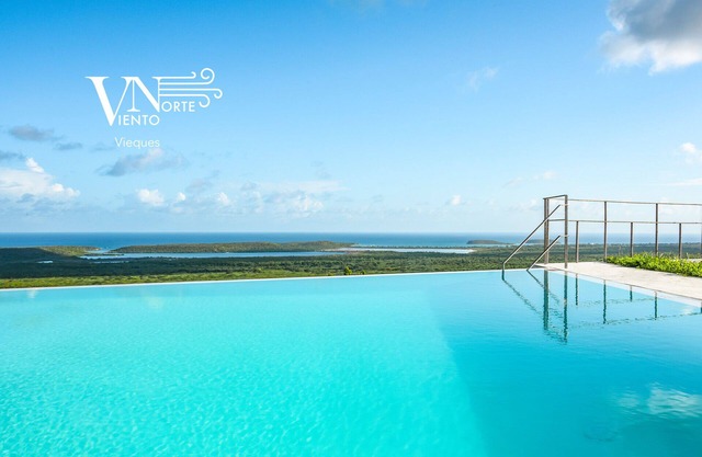Viento Norte High Season Promo Relaxing with expansive Caribbean views