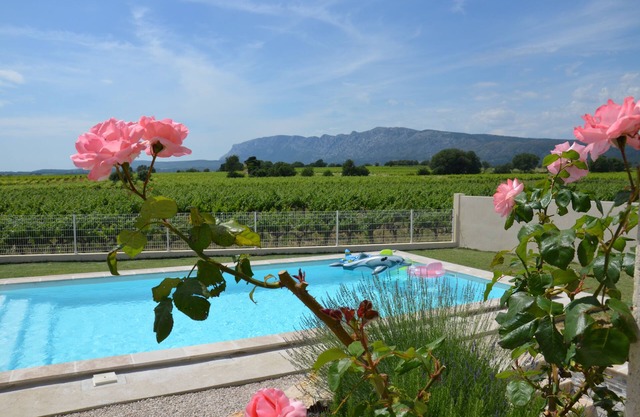 View Sainte Victoire, große neue Wohnung mit Swimmingpool in der Nähe von Aix-en-Provence