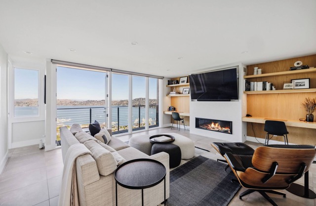 Views from literally every room! 3 bedrooms in Sausalito; Walkable to downtown.