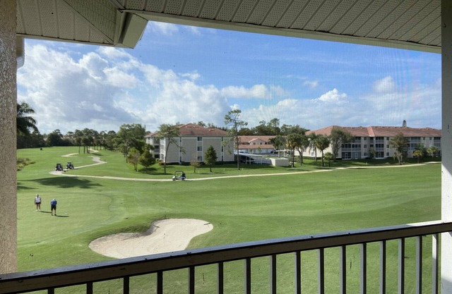 Views of the golf course from your private balcony