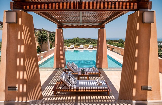 Villa AnnaNiko - Luxus - Erstaunliche Aussicht - Geräumige beheizte Pools - Hot Tube
