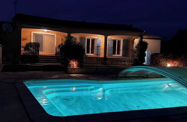 A villa with swimming pool in a quiet village in the south of France