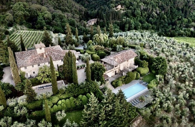 estate La Casata between Greve and Panzano in Chianti.