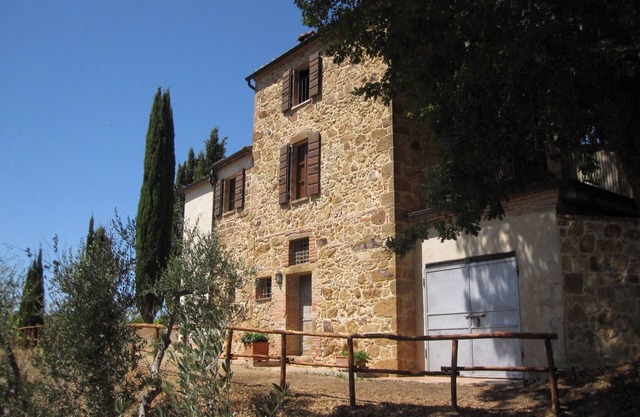 Ferienhaus Mulinello, Blick auf das tal von Montepulciano.