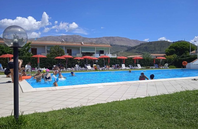 Villa 'Oriana' with Sea View, Shared Pool and Air Conditioning