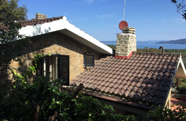 Villa mit Blick auf die Bucht
