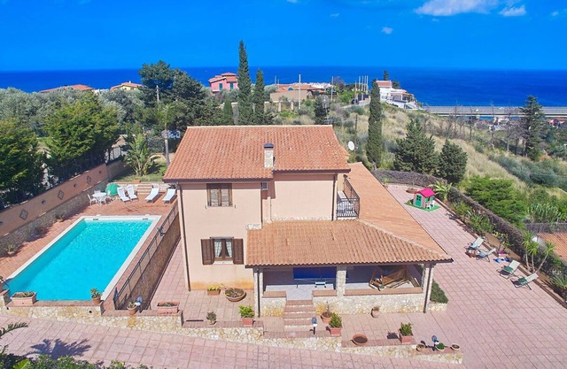 Villa Sansone Privater Pool Sonderpreis WIFI Privater Parkplatz Palermo-Cefalù