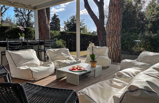 Villa with garden in one of the most exclusive places on the Tuscan Coast.