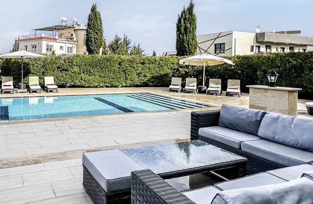 Villa with Private Pool and Backyard in Lapta