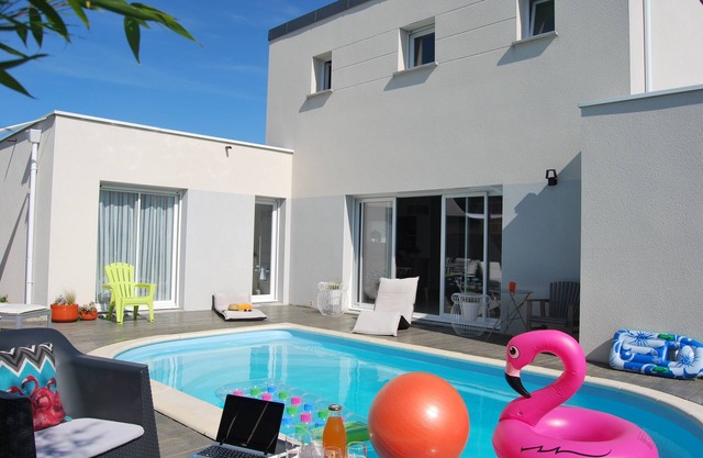 Ferienhaus mit privat Schwimbad, nähe Strande und Cap Fréhel Bretagne