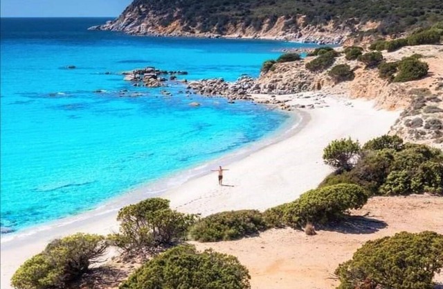 Villasimius in privatem Dorf am Meer Hause in Vermietung für August / September