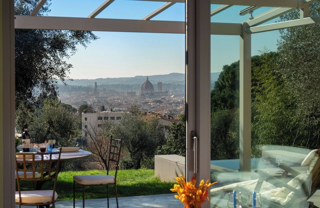Villino Arancio, Florence Panorama, small pool surrounded by olive trees