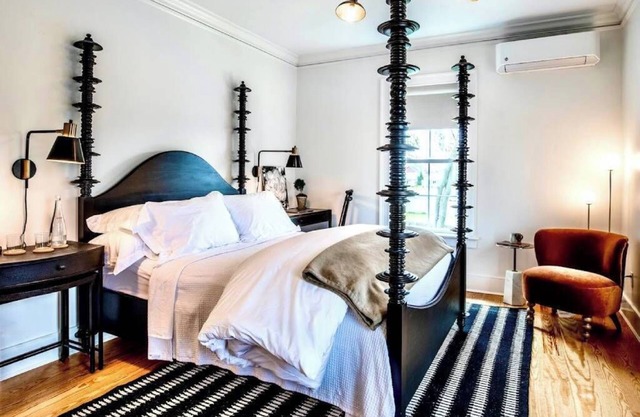 Vine + Sand--Southold, NY'S Newest B&B Room--Room 3--Queen Bed and Ensuite Bathroom With Rain Shower