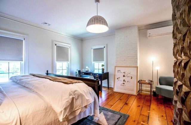 Vine + Sand--Southold, NY'S Newest B&B--Room 2--King Bed and Ensuite Bathroom With Rain Shower
