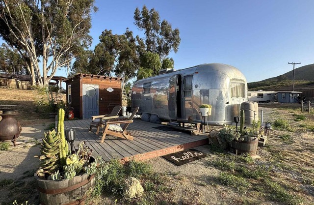 Vintage Airstream Trailer in the Hills of San Marcos!