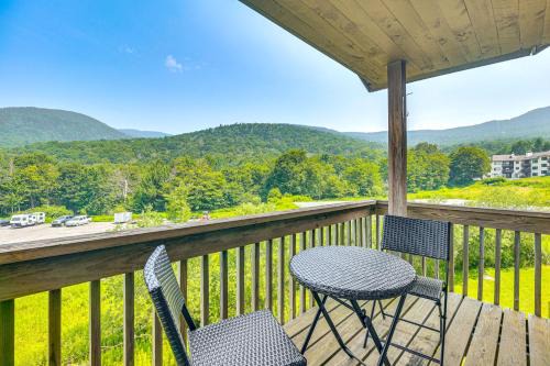 Walk to Bolton Valley Resort Condo with Mtn Views!
