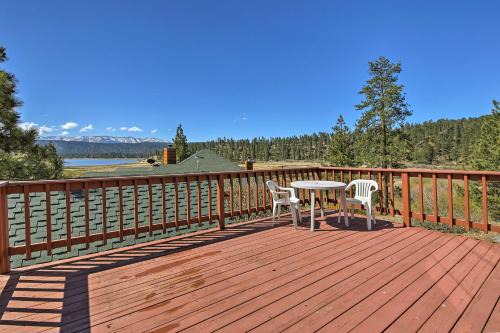 Walk to Lake Cabin with Deck and Views in Fawnskin