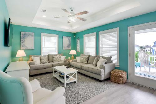 Walk to Shore Home with Deck in Crystal Beach!