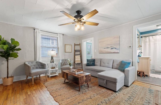 Walk to the beach from this charming 2 bed/1 bath home in historic Michigan City