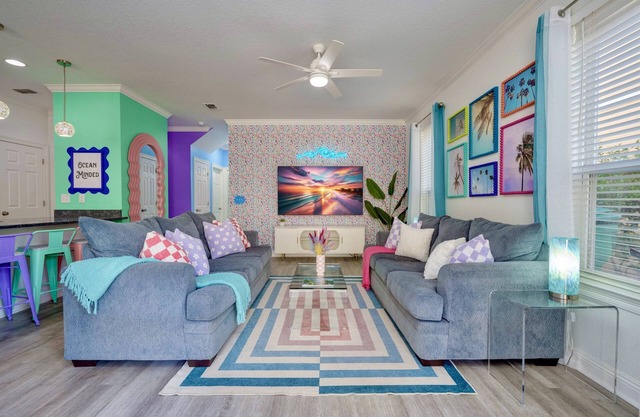 Walk2Beach | Golf Cart | Arcades | Dog Friendly | Stocked Kitchen