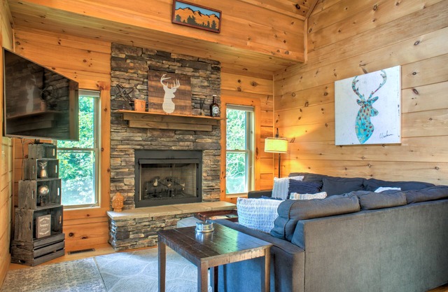 Waterfall Cabin by Carolina Mornings | Hot Tub & Views +Biltmore Pass ⛰️