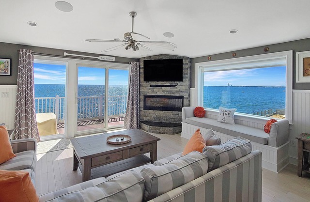 Waterfront 2BD Condo--RIGHT ON THE BEACH, Stunning Water Views, Balcony Deck, A/C, Association Beach